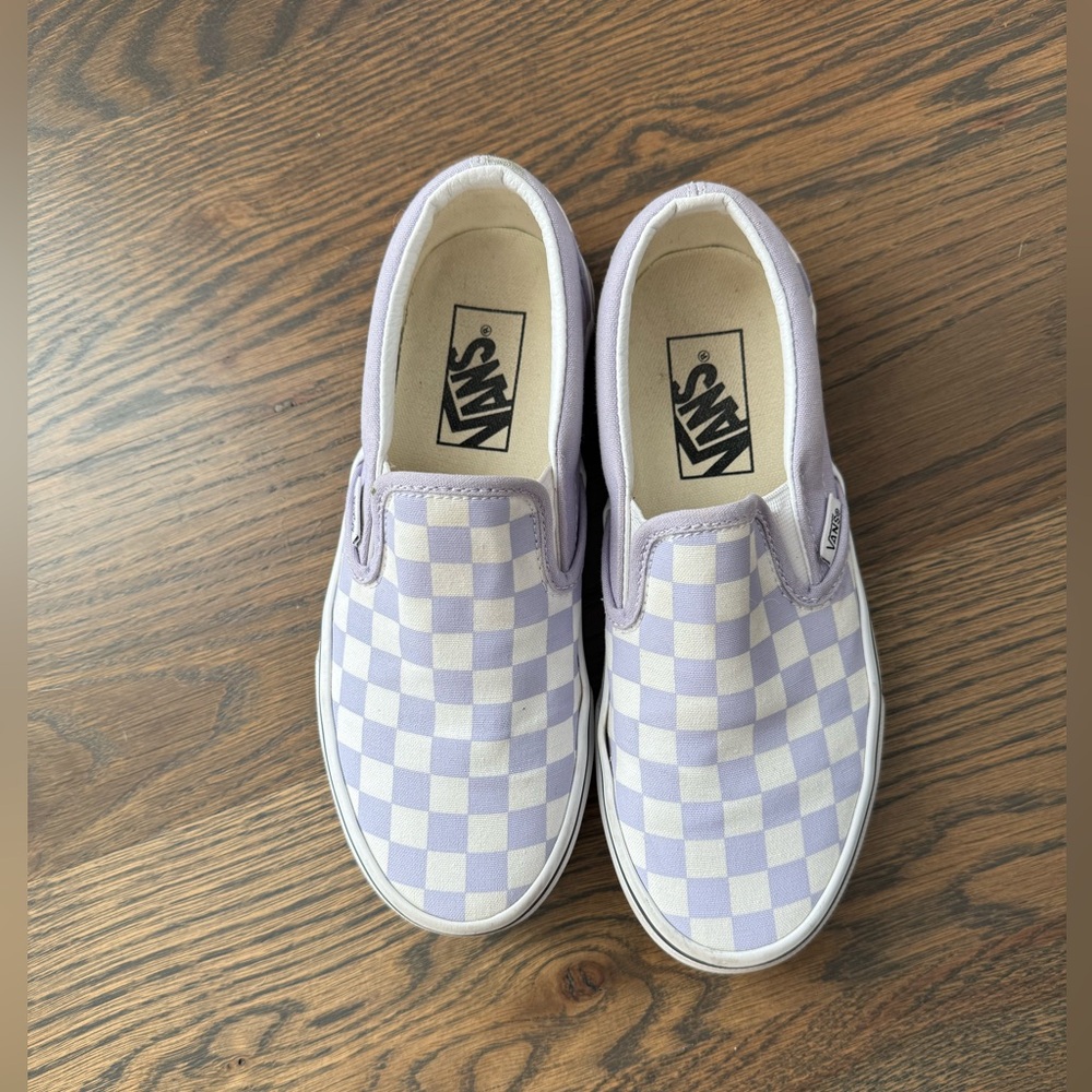 Vans Classic Slip-on - Checkerboard Shoes - Light Purple